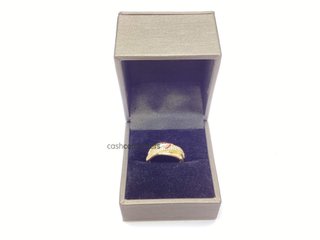 anillo oro 18k con piedra con circonita