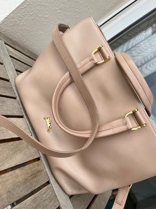 Bolso Longchamp Beige y Dorado