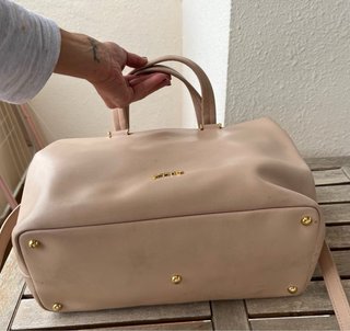 Bolso Longchamp Beige y Dorado