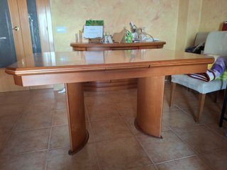 Mesa comedor extensible madera maciza