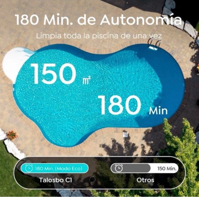 Robot Limpiafondos Talosbo C1 Gris Oscuro