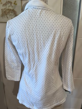 Polo Carolina Herrera Blanco Lunares