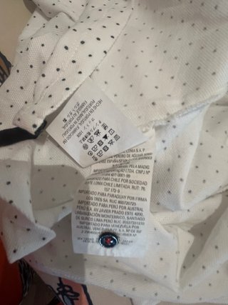 Polo Carolina Herrera Blanco Lunares