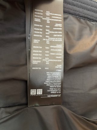Cazadora Uniqlo negra con Capucha
