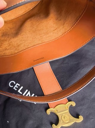 Bolso Cubo Piel Marrón Celine