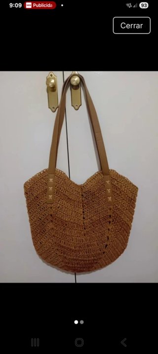 Bolso de hombro tejido verano.