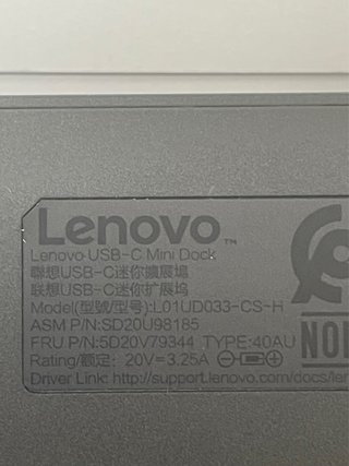 Lenovo USB-C Mini Dock 65W