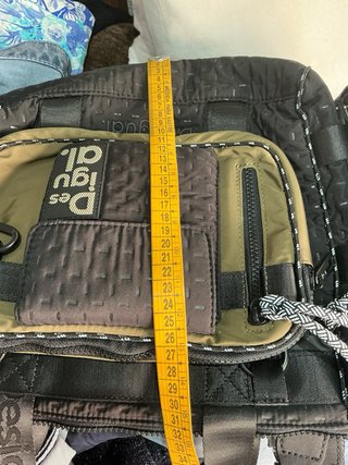 Bolso Desigual Voyager Negro y Verde Militar