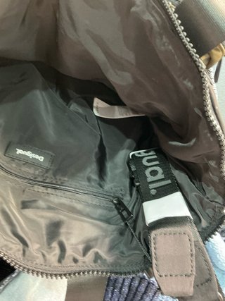Bolso Desigual Voyager Negro y Verde Militar
