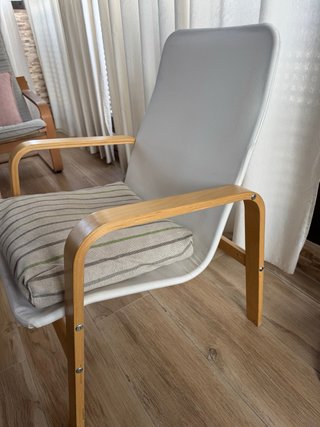 Silla Ikea Madera Blanca- lactancia Butaca