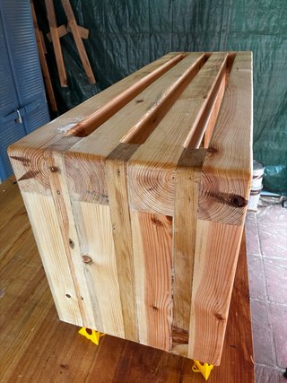 Banco de madera para terraza