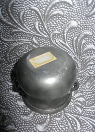 Mini calderone paiolo peltro puro vintage