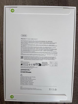 iPad Air 11” M4 128GB Wifi Azul Nuevo