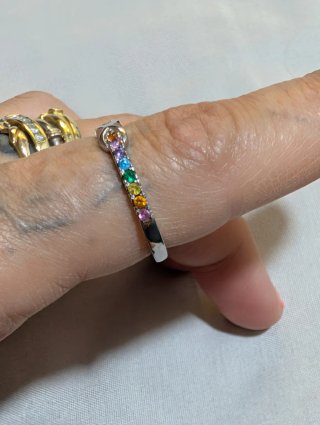Anillo Plata Multicolor
