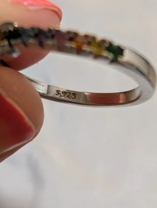 Anillo Plata Multicolor