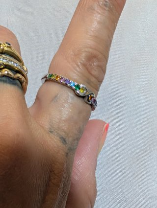 Anillo Plata Multicolor