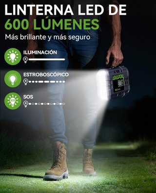 SIN ABRIR 4 en 1 Arrancador de Coche 8000A 160PSI