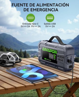 SIN ABRIR 4 en 1 Arrancador de Coche 8000A 160PSI