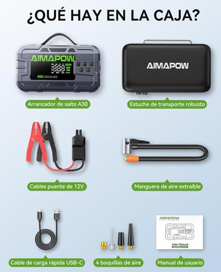 SIN ABRIR 4 en 1 Arrancador de Coche 8000A 160PSI