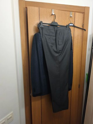 Traje Emidio Tucci Azul/Gris Talla XL