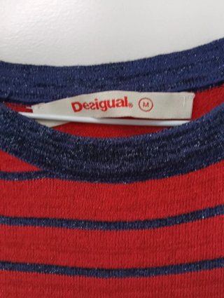 Vestido Desigual Rayas Talla M tacón o sandalias