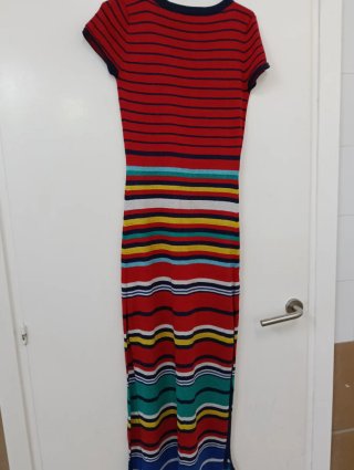 Vestido Desigual Rayas Talla M tacón o sandalias