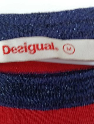 Vestido Desigual Rayas Talla M tacón o sandalias