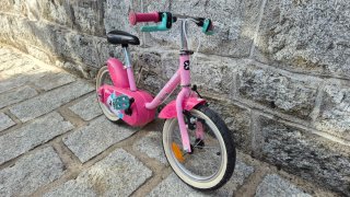 Bicicleta infantil Btwin 14 rosa
