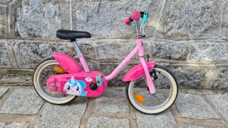 Bicicleta infantil Btwin 14 rosa