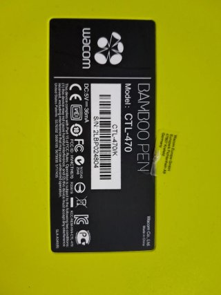 Tableta Gráfica Wacom Bamboo Negra