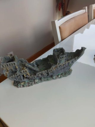 Decoración Acuario Barco Pirata Ruinas Submarino