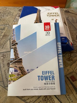 Puzzle 3D Torre Eiffel CubicFun 39 piezas