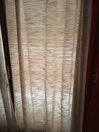 4 Cortinas Beige/Blancas..y dos barras