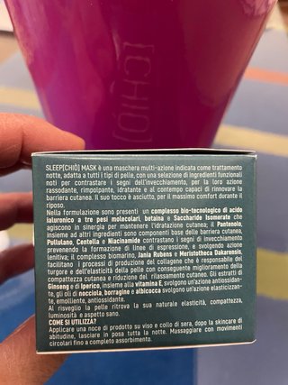 Maschera notte multi azione Chio’ Cosmesi Naturale