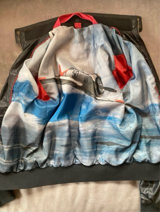Giubbotto ecopelle nero taglia S