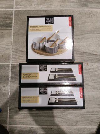 Set de platos para sushi.