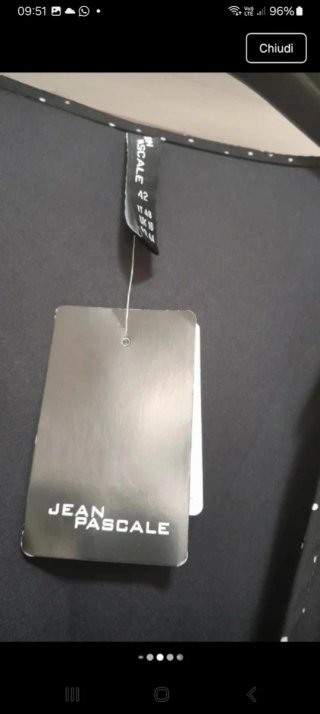 Vestito lungo fantasia pois poliestere