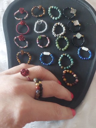 Anillos minerales 100% naturales y ajustables