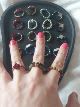 Anillos minerales 100% naturales y ajustables