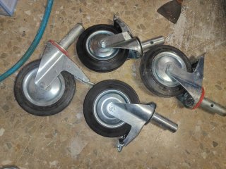 Ruedas de andamio (4 unidades)