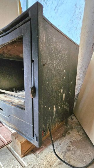 Casete chimenea hierro fundido