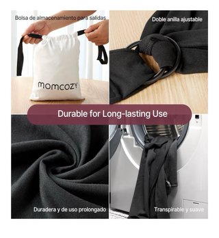 Coche lionelo , asiento y fular momcozy