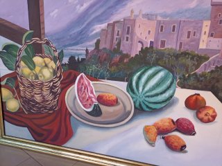 Quadro olio su tela Sicilia Italia