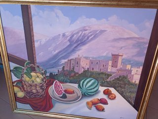 Quadro olio su tela Sicilia Italia