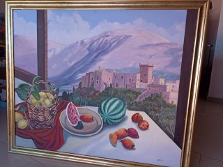 Quadro olio su tela Sicilia Italia