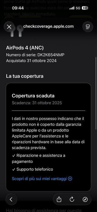 Airpods 4 (ANC) Apple Bianche