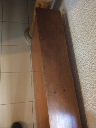Zapatero madera pino macizo 17x60x213