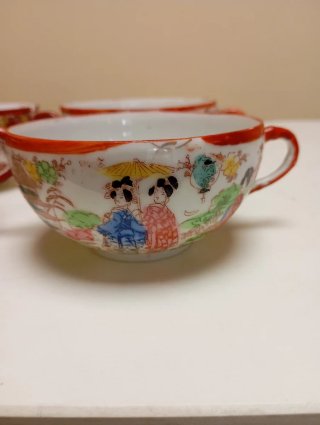 Tazas de té japonesas Imari (4 unidades)