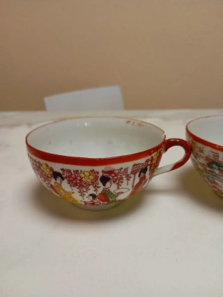 Tazas de té japonesas Imari (4 unidades)