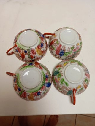 Tazas de té japonesas Imari (4 unidades)